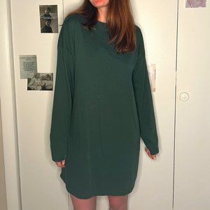 Long Sleeve T-Shirt Dress - NastyGal, Green